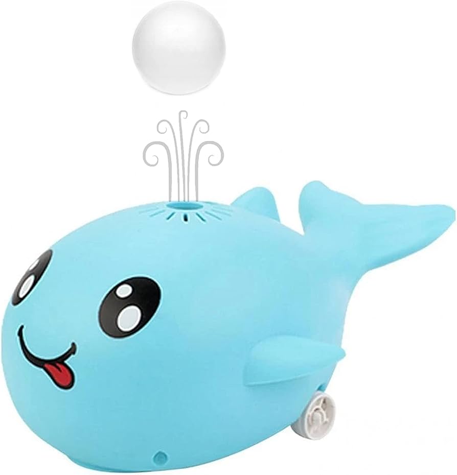 Air Blowing Electric Whale Toy