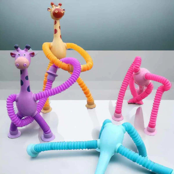 Kidzy Telescopic Suction Cup Giraffe Toy