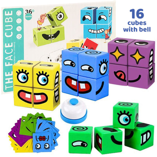 Emoji Expressions Matching Cube Game (Set of 16 Cube)